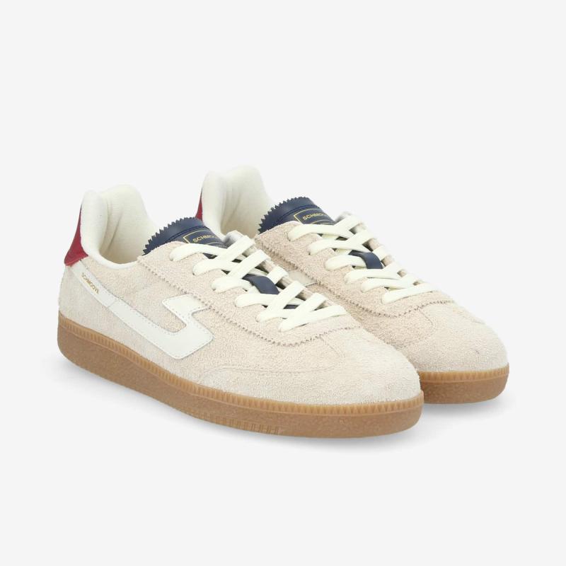 SHEFFIELD JOGGER M - H.SUEDE/GRAIN -  BEIGE/BLANC